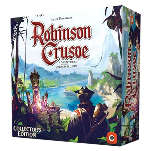 Portal Games Robinson Crusoe Collectors Edition – Ultimate Survival Adventure Cooperative Strategy Board Game With Enhanced Components Ages 14+ 1 To 4 Players