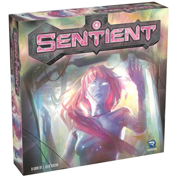 Renegade Game Studios Renegade Games: Sentient - Revised Edition Tech Revolution Board Game, Solo Mode & Updated Board, Build & Program Robots, Ages 14+, 1-4 Players