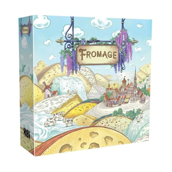 Road To Infamy Games R2I Games Fromage Board Game - French Cheesemaking Strategy Game, Worker-Placement, Resource Management, Family Fun For Kids & Adults, Ages 14+, 1-4 Players, 30 Minute Playtime