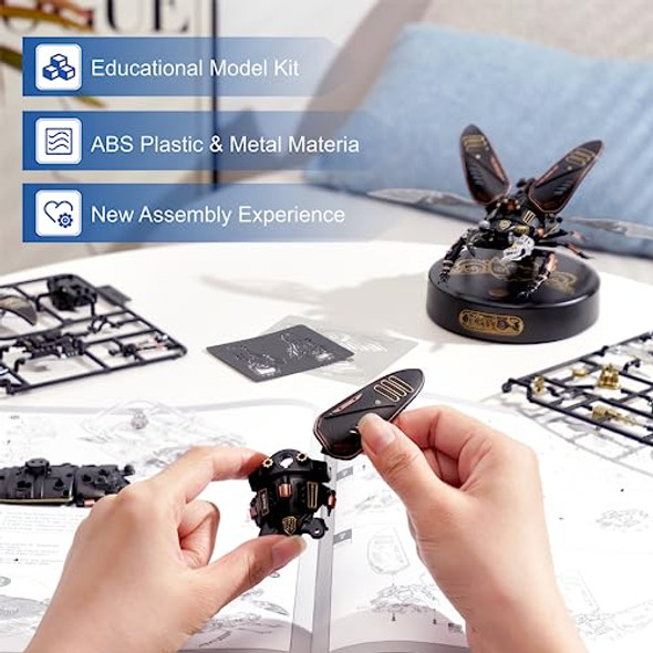 Robotime Mi03 Model Kits For Adults/Teens-Storm Beetle Model Building Kits-115 Pieces Mechanical 3D Puzzle-Birthday For Men-Aesthetic Desk Toy Decor Robotime Mi03 Model Kits For Adults/Teens-Storm Beetle Model Building Kits-115 Pieces Mechanical 3D Puzzle-Birthday For Men-Aesthetic Desk Toy Decor