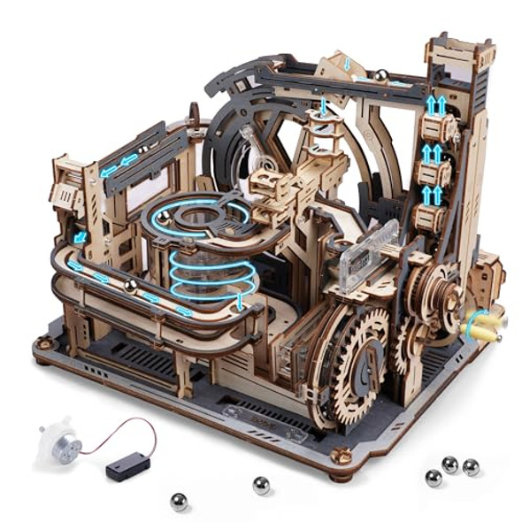 Robotime Motorized Wooden Puzzles For Adults-3D Puzzles For Adults Lgc01&3D Puzzles Mabrle Run - Lga01