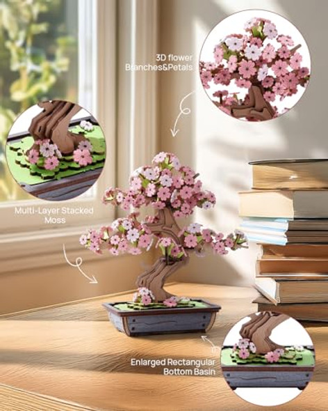 Robotime 3D Puzzle Wooden Artificial Flower Model Craft Kit Robotime 3D Puzzle Wooden Artificial Flower Model Craft Kit