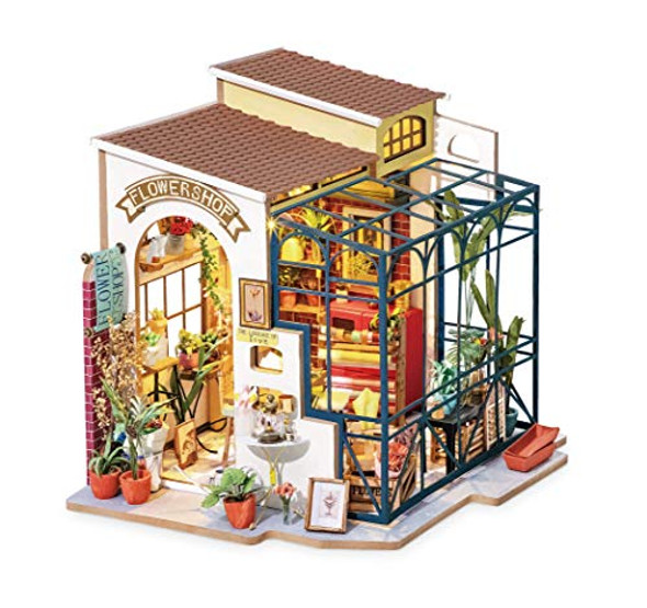 Rolife Diy Miniature Kits And 3D Wooden Puzzles For Adults (Emily'S Flower Shop+Wooden Flower Bouquet) Rolife Diy Miniature Kits And 3D Wooden Puzzles For Adults (Emily'S Flower Shop+Wooden Flower Bouquet)