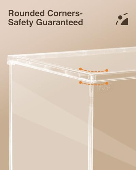 Rowood Display Box,Dustproof Acrylic Display Case For Miniature House Kit,Book Nook,3D Puzzle(11.3X9.3X9.6Inch) Rowood Display Box,Dustproof Acrylic Display Case For Miniature House Kit,Book Nook,3D Puzzle(11.3X9.3X9.6Inch)