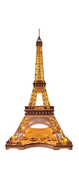 Rowood Eiffel Tower,3D Puzzle Model Kits For Adults,Diy 3D Wooden Puzzles For Adults,Builing Set With Led,Home Decoration Festival Idea Rowood Eiffel Tower,3D Puzzle Model Kits For Adults,Diy 3D Wooden Puzzles For Adults,Builing Set With Led,Home Decoration Festival Idea