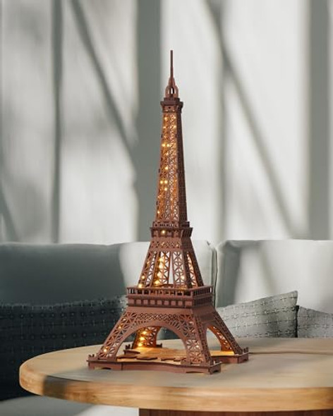 Rowood Eiffel Tower,3D Puzzle Model Kits For Adults,Diy 3D Wooden Puzzles For Adults,Builing Set With Led,Home Decoration Festival Idea Rowood Eiffel Tower,3D Puzzle Model Kits For Adults,Diy 3D Wooden Puzzles For Adults,Builing Set With Led,Home Decoration Festival Idea