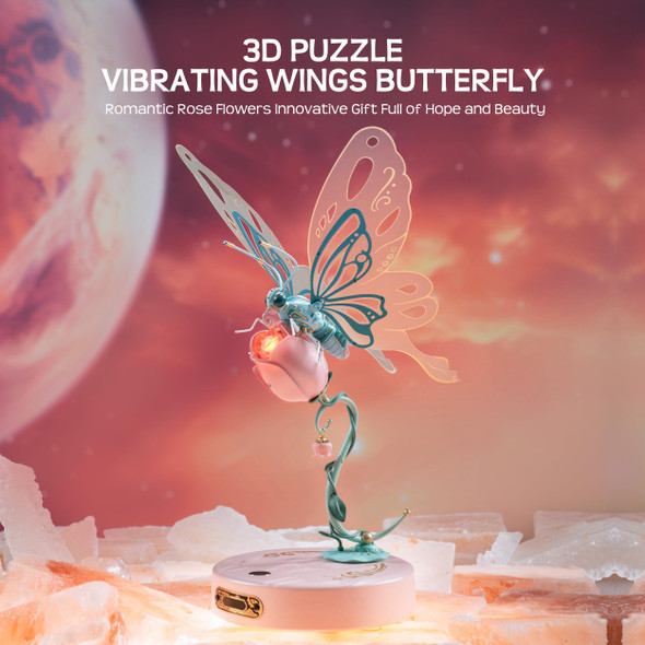 Rowood 3D Puzzles For Adults,Mechanical Butterfly Puzzle For Adults,Species Model Kit,Electric Building Toy Kit,Diy Creative Craft S For Adults,Unique Office&Home Decor (Blue) Rowood 3D Puzzles For Adults,Mechanical Butterfly Puzzle For Adults,Species Model Kit,Electric Building Toy Kit,Diy Creative Craft S For Adults,Unique Office&Home Decor (Blue)