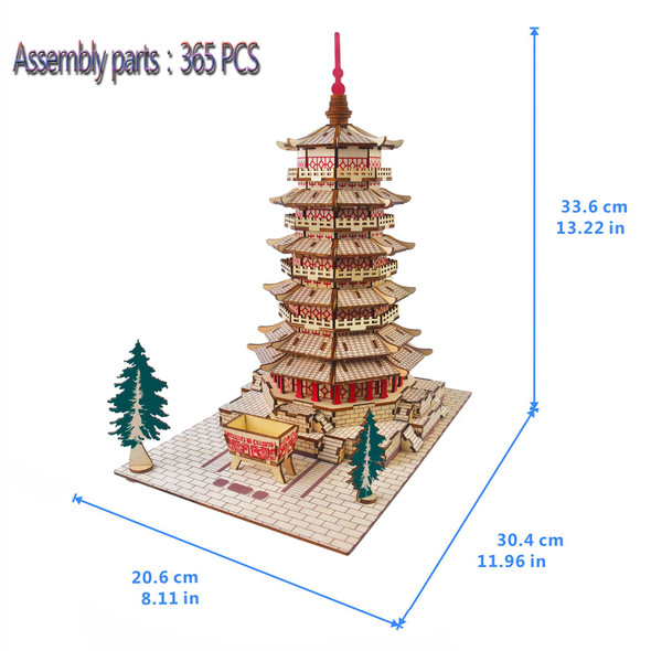 Sigridz 3D Puzzle Wooden Craft Kits,Temple Building 3D Wooden Puzzle Model,3D Puzzles For Adults Diy Model Building Kit,Age 15+ Assembly Home Decors Diy Brain Teaser Projects/Challenge For Adults (427Piece) Sigridz 3D Puzzle Wooden Craft Kits,Temple Building 3D Wooden Puzzle Model,3D Puzzles For Adults Diy Model Building Kit,Age 15+ Assembly Home Decors Diy Brain Teaser Projects/Challenge For Adults (427Piece)