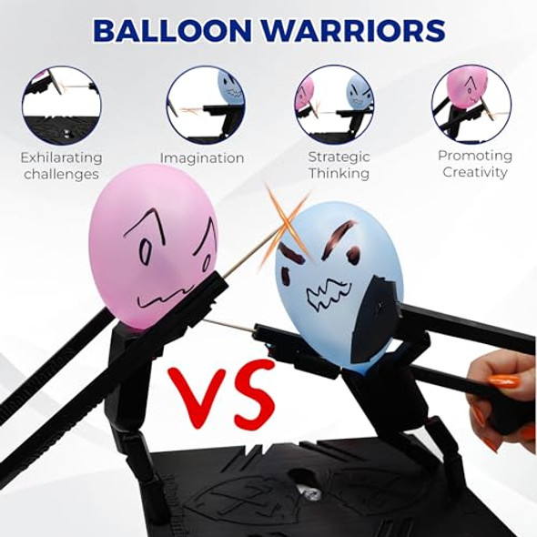 Supherbpanda Balloon Warriors - Two Player Board Game, Balloon Popping Game, Family Game, Puppet Balloon Popper Supherbpanda Balloon Warriors - Two Player Board Game, Balloon Popping Game, Family Game, Puppet Balloon Popper