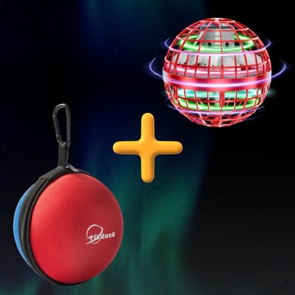 Tikduck 1 Pack Red Flying Orb Ball, 1 Pack Red Blue Flying Ball Storage Case, Cool Stuff Christmas Birthday Toy , For Kids Age 6 7 8 9 10 Tikduck 1 Pack Red Flying Orb Ball, 1 Pack Red Blue Flying Ball Storage Case, Cool Stuff Christmas Birthday Toy , For Kids Age 6 7 8 9 10