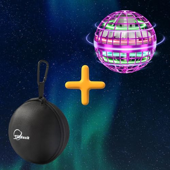 Tikduck 1 Pack Pink Flying Orb Ball, 1 Pack Black Flying Ball Storage Case, Cool Stuff Christmas Birthday Toy , For Kids Age 6 7 8 9 10 Tikduck 1 Pack Pink Flying Orb Ball, 1 Pack Black Flying Ball Storage Case, Cool Stuff Christmas Birthday Toy , For Kids Age 6 7 8 9 10