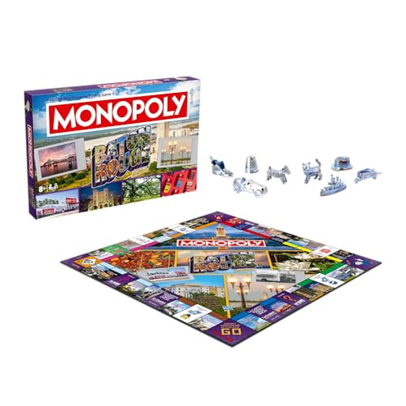 Top Trumps Monopoly Board Game – Baton Rouge, La Edition: 2-6 Players Family Board Games For Kids And Adults, Board Games For Kids 8 And Up, Perfect For Family Game Night