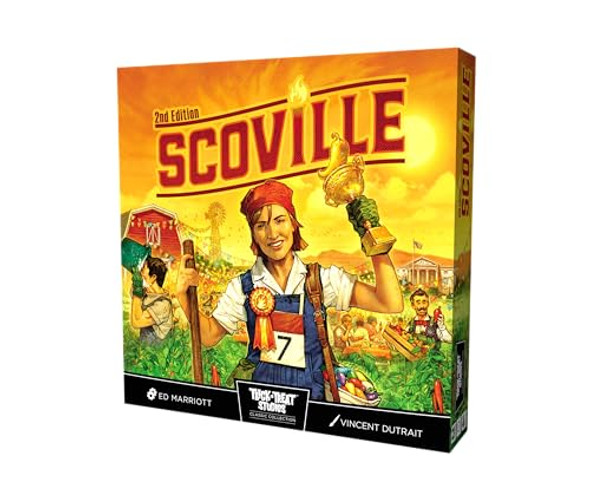 Trick Or Treat Studios Trick Or Treat Studios, Scoville 2E - Revitalized Hot & Spicy Strategy Farming Board Game - For 1 To 6 Players Ages 14+