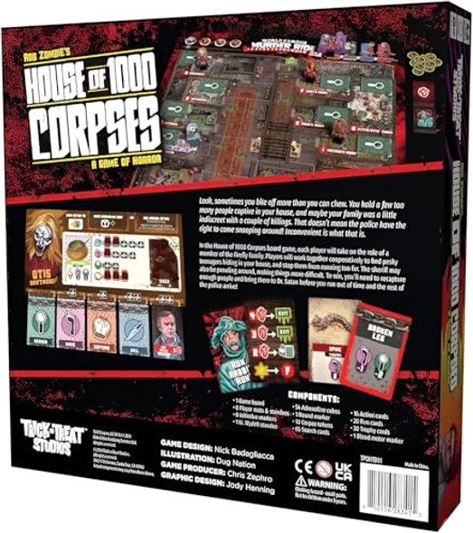 Trick Or Treat Studios Trick Or Treat Studios Rob Zombie'S House Of 1000 Corpses Board Game