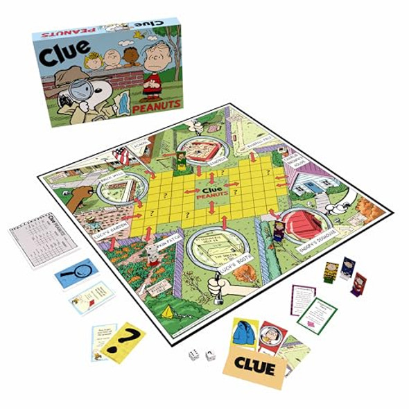 Usaopoly Clue: Peanuts Board Game, Solve The Mystery Of Linus'S Missing Blanket With Charlie Brown, Snoopy, & Friends, Explore Iconic Locations Like Lucy’S Booth & Charlie’S House, Officially Licensed Game Usaopoly Clue: Peanuts Board Game, Solve The Mystery Of Linus'S Missing Blanket With Charlie Brown, Snoopy, & Friends, Explore Iconic Locations Like Lucy’S Booth & Charlie’S House, Officially Licensed Game