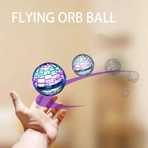 Uyeyuy Flying Ball Toys Globe Shape Mini Drone Flying Orb Ball Rgb Lights Spinner 360° Rotating Hover Ball Cool Toy For Kids Adult Magic Flying Toys Outdoor Indoor（Blue）