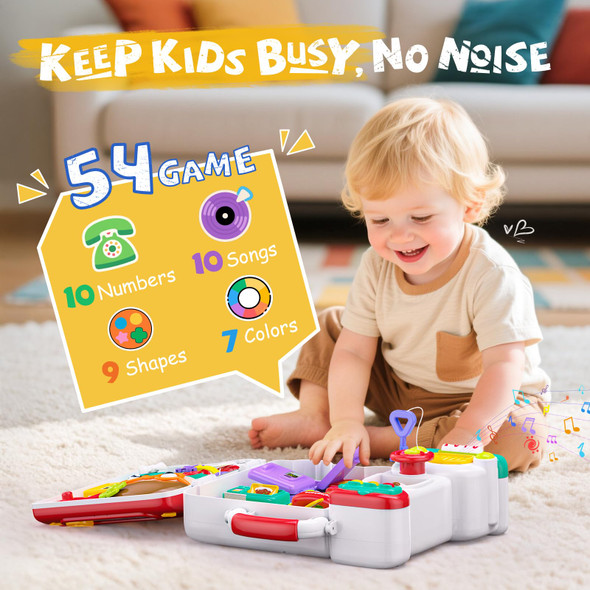 Vanvimen Busy Board Montessori Toys For 1 2 Year Old Boys, Early Educational Montessori Toys For Toddler 1-3, Birthday S Toy For 1 2 Year Old Boy, Ideas 1 Year Old Boys Birthday Toy