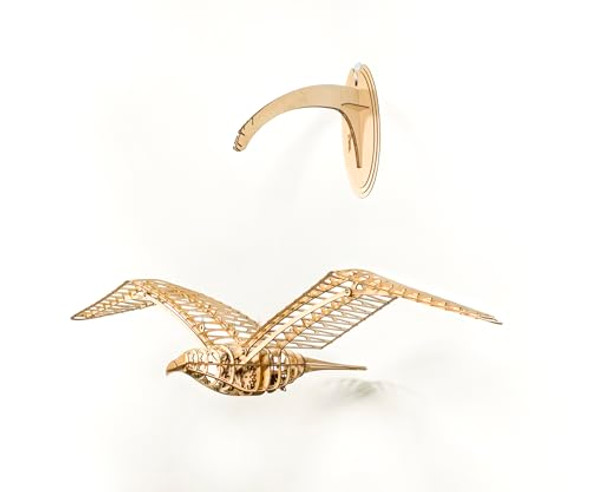 Viloga 3D Wooden Puzzle Diy Wood Dove Model With Flapping Wingspan 1000Mm - Mechanical Model Kit For Adults Hobbies - 250 Pieces - Age 16+