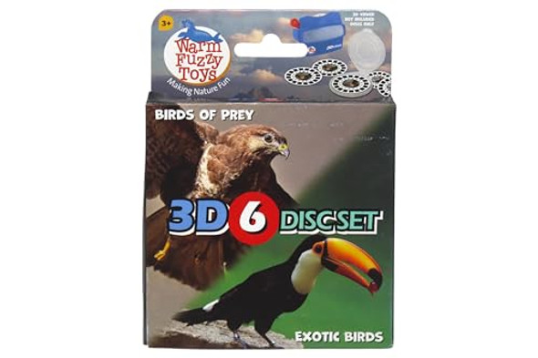 Warm Fuzzy Viewfinder Reels For Kids & Adults, Classic Toys, 3D Reel, Retro Toys, Contains 6 Slides With 42 High Definition 3D Images Of Birds Of Prey And Exotic Birds Warm Fuzzy Viewfinder Reels For Kids & Adults, Classic Toys, 3D Reel, Retro Toys, Contains 6 Slides With 42 High Definition 3D Images Of Birds Of Prey And Exotic Birds