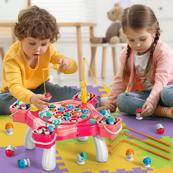 Watudou Magnetic Fishing Game For Kids Toddlers 3-5, 70 Pcs Fishing Toys For Kids Toddlers 3-5, Fishing Table Toys Board Game Birthday S For 3 4 5 6 7 8 Years Old Toddlers Kids Watudou Magnetic Fishing Game For Kids Toddlers 3-5, 70 Pcs Fishing Toys For Kids Toddlers 3-5, Fishing Table Toys Board Game Birthday S For 3 4 5 6 7 8 Years Old Toddlers Kids