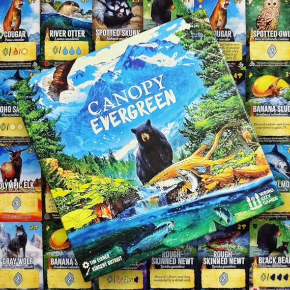 Weird City Games Canopy Evergreen - Strategy Board Game - For 1 To 4 Players And Ages 10+