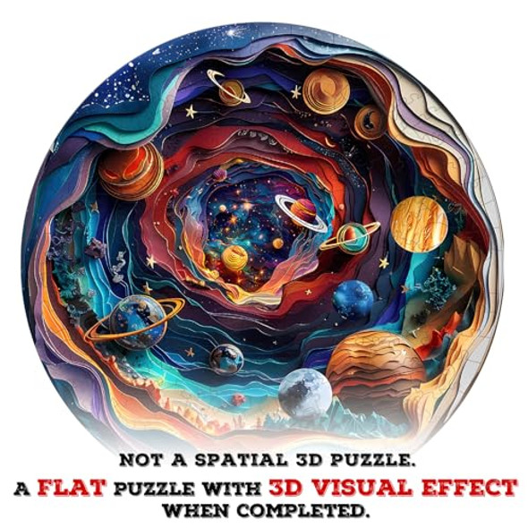 Welsky Wooden Puzzle For Adults-Wooden Puzzle Unique Shape Advanced 3D Universe Wooden Jigsaw Puzzle For Adults And Kids,Best ,Wood Puzzles,Challenge Wooden Jigsaw Puzzle (Xl) Welsky Wooden Puzzle For Adults-Wooden Puzzle Unique Shape Advanced 3D Universe Wooden Jigsaw Puzzle For Adults And Kids,Best ,Wood Puzzles,Challenge Wooden Jigsaw Puzzle (Xl)
