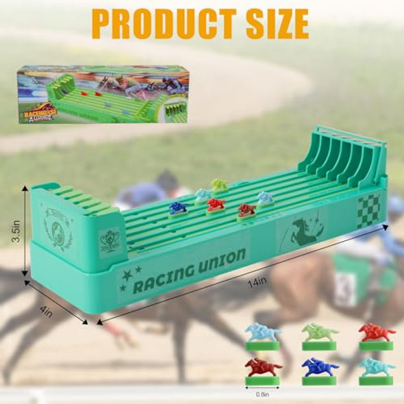 Yuunheg Horse Racing Game Kit,6-Horse Race Table Games With Cards,Marker Pen And Dice,Horse Racing Board Game For Adults,Table Games For Family And Friend Parties,Competition Entertainment