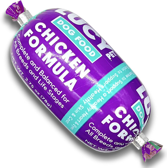 Lucy Pet Products Chicken Formula Dog Food Rolls, 2.75oz/36 Count Box (100600072) Lucy Pet Products Chicken Formula Dog Food Rolls, 2.75oz/36 Count Box (100600072)