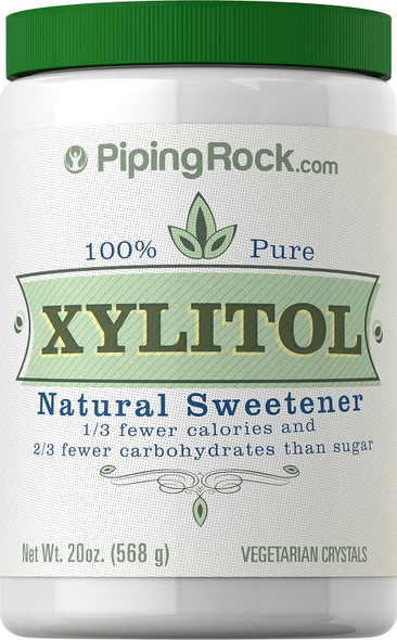 Piping Rock Xylitol Sweetener Powder 20Oz For Baking Sugar Alternative Piping Rock Xylitol Sweetener Powder 20Oz For Baking Sugar Alternative