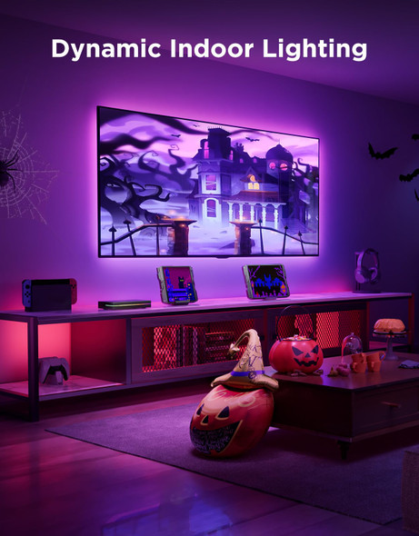 Govee Hdmi 2.1 Sync Box 2 Ai Sync Box With Tv Backlight Supports 8K60Hz 4K144Hz Vrr And Allm Works With Matter And Alexa Rgbic Led Light Strip For 55-65 Inch Tvs 75 Leds/M Govee Hdmi 2.1 Sync Box 2 Ai Sync Box With Tv Backlight Supports 8K60Hz 4K144Hz Vrr And Allm Works With Matter And Alexa Rgbic Led Light Strip For 55-65 Inch Tvs 75 Leds/M