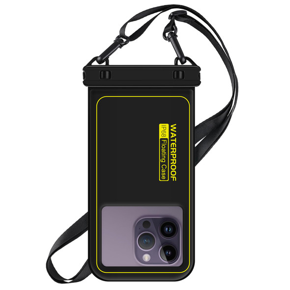 Waterproof Phone Pouch Floating, IP68 Waterproof Phone Case for iPhone 16 Pro 15 14 13 12 11 Pro Max Samsung Google, Dry Bag with Adjustable Lanyard, Up to 6.7'' Black Waterproof Phone Pouch Floating, IP68 Waterproof Phone Case for iPhone 16 Pro 15 14 13 12 11 Pro Max Samsung Google, Dry Bag with Adjustable Lanyard, Up to 6.7'' Black