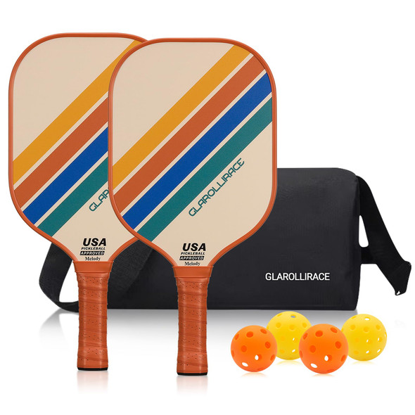 Pickleball Paddles Set of 2 | 4 Pickleball Rackets,USAPA Approved Pickleball Set of Pickle Ball Paddles,Fiberglass Surface & 13 mm PP Honeycomb Core,4 Indoor & Outdoor Balls,1 Bag Pickleball Paddles Set of 2 | 4 Pickleball Rackets,USAPA Approved Pickleball Set of Pickle Ball Paddles,Fiberglass Surface & 13 mm PP Honeycomb Core,4 Indoor & Outdoor Balls,1 Bag