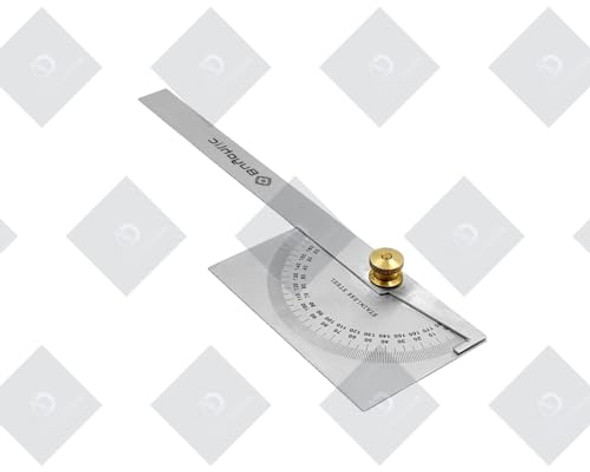 Ad International Finder 0-180 Degrees10 Cm Woodworking Ruler Angle Measure Tool Angle Finder Ruler Craftsman Angle Measure Tool ((Square Head Protractor))