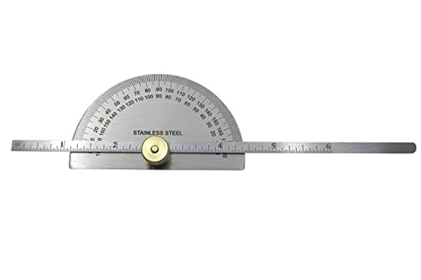 Ai  Stainless Steel Degree Protractor With Depth Gauge