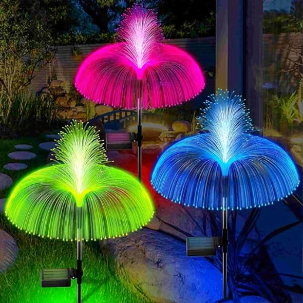 Axafnev Acajoe Solar Lights Outdoor 3 Pack 7 Colors Changing Jellyfish Solar Garden Lights Outside Waterproof For Yard Pathway Lawn Festival Wedding Party Decoration