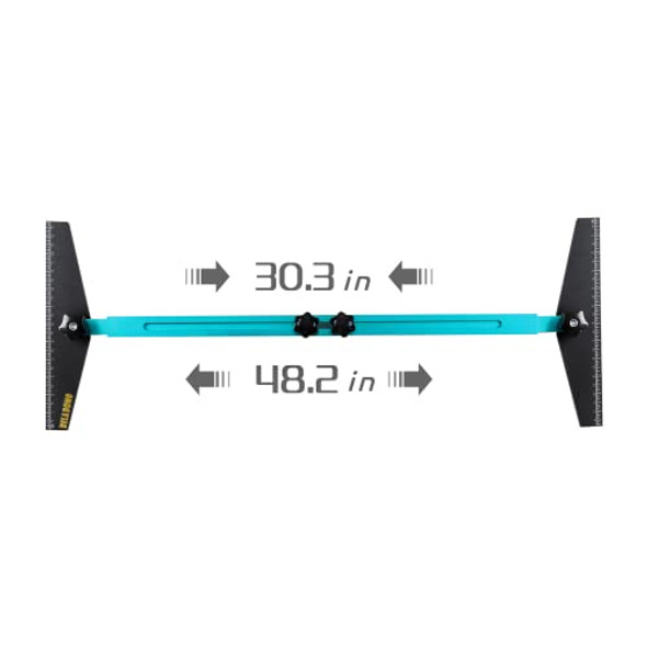 Bela Domo Stair Treads Template Toolmetal Stair Tread Gaugeshelf Layout Toolaluminum Alloy Manufacturing (Cyan)