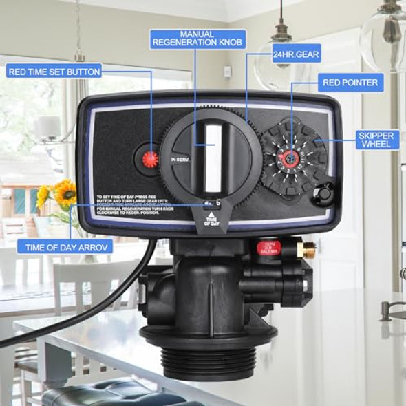 Chenntai 5600 Water Filter Control Valve12 Day Cycle Timer3W Backwash Valve Head For Water Softeners