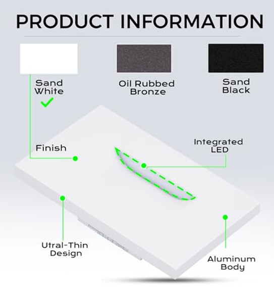 Cloudy Bay 120V Rgbcw Led Indoor Outdoor Step Light3W 2700K 5000K Rgb Selectable Stair Lightspack Of 3