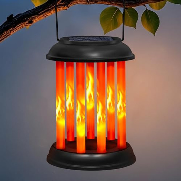 Edof Solar Lights Outdoor Waterproofflickering Flames Solar Lanternhanging Lanterns With Realistic Flickering Candlelanterns Decorative Outdoor For Outside Yard Garden Patio Porch Decor