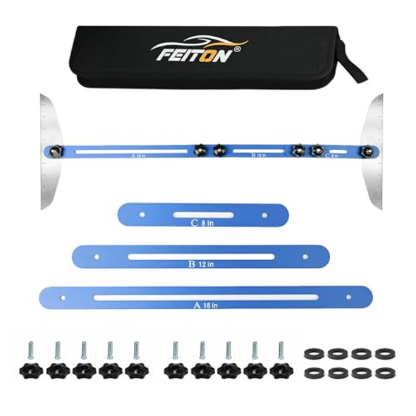Feiton Stair Tread Template Tool Feiton Stair Gauge Set Shelf Layout Measuring Scribe Tool For Stairs Risers Partitions Self And Cutting Drywall