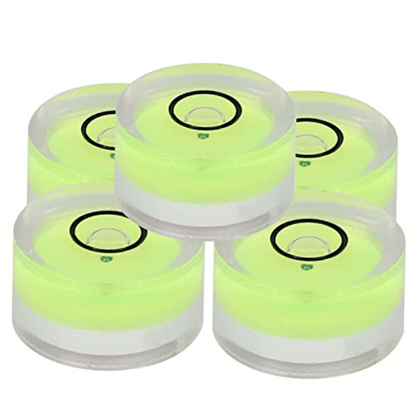 Ftvogue 5Pcs Level Bubble 15X8Mm Bubble Spirit Levels Measuring Tool For Camera Tripod Turntable