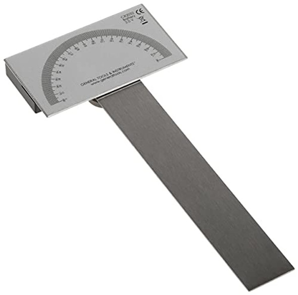 General Tools 1702 6-Inch Stainless Steel Pivoting Arm Digital Protractor