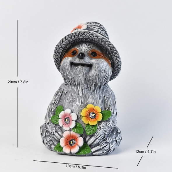 Gigicici Solar Garden Outdoor Statues Adorable Sloth Figurine Lights With 4 Leds Ideal Garden Decor For Lawn Patio Balcony And Yard. Exquisite Lawn Ornament And Unique S For Mom And Grandma