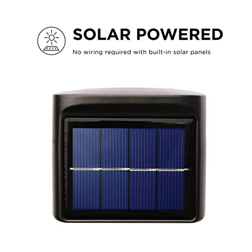 Home Zone Home Zone Security Solar Step Lights - Outdoor Warm White And Rotating Color Led Solar Powered Step Lights With No Wiring Required 6-Pack