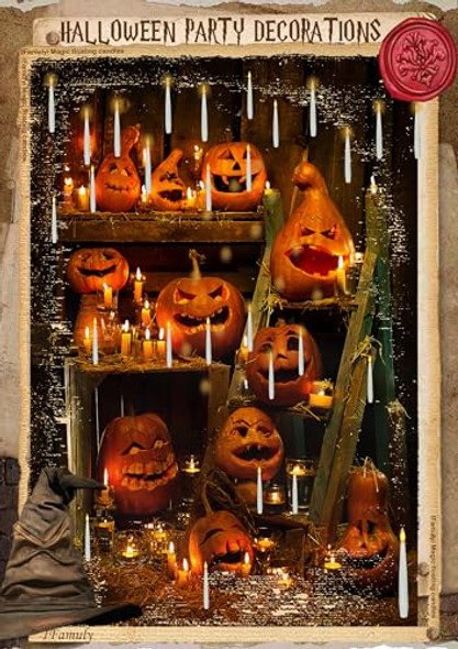 Ifamuly Floating Candles With Wand Christmas Decorations 20 Pcs Flickering Warm Light Flameless Floating Led Candle With Wand Remote Magic Hanging Taper Candles Set For Birthday Theme Party Decor Xmas S