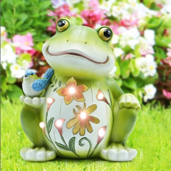 Indomon Solar Outdoor Frog Statue Lighting Waterproof Frog Statue Lightoutdoor Lighting Decorations For Patioyardlawn Porch Ornament