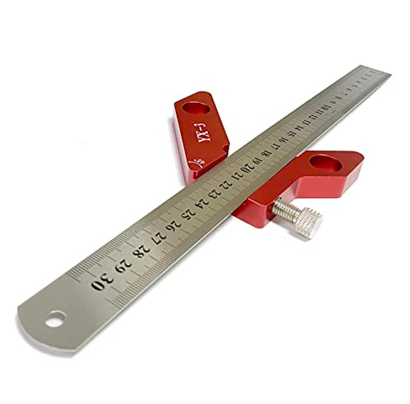 Jiaroutk Center Finder Woodworking Square Center Scribe Circle Center Finder 45° 90° Scribe Scribing Rule Layout Gauge Magnetic Wood Measuring Scribe Tool