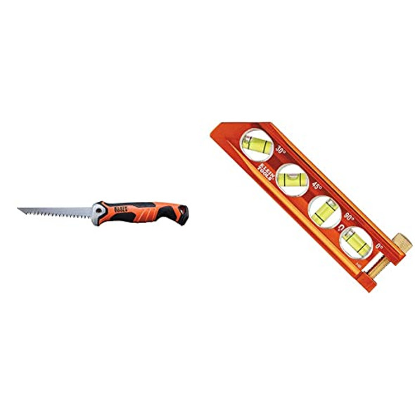 Klein Tools Folding Jab Saw + Magnetic Torpedo Level Bundle