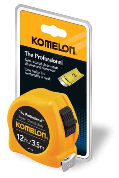 Komelon 4912Im The Professional 12-Foot Inch/Metric Scale Power Tape Yellow