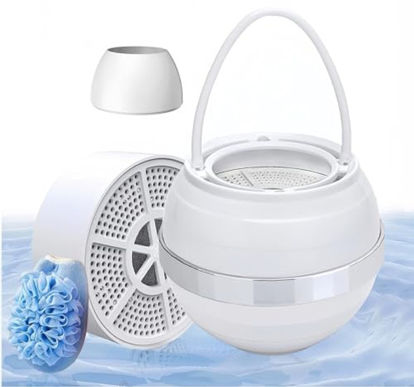 Kuodieor  Bath Filter For Tub-Advanced 15-Stages Filtration Bathtub Water Filter【Reduce 99% Heavy Metal & Chlorine】Hard Water Softener For Health Of Sensitive Skin Body Hair Bpa- Easy To Install